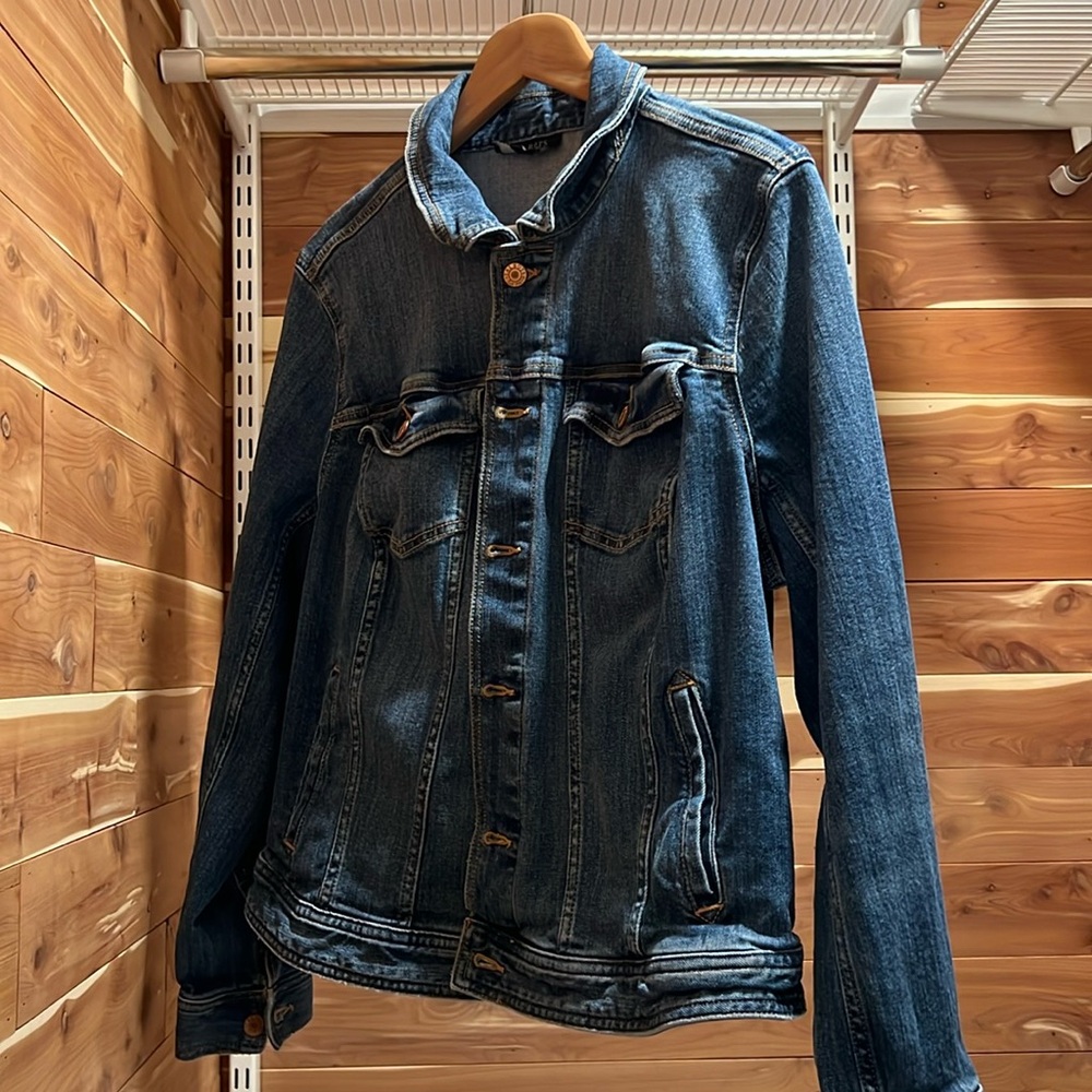 Talbots Jean jacket faded denim.
